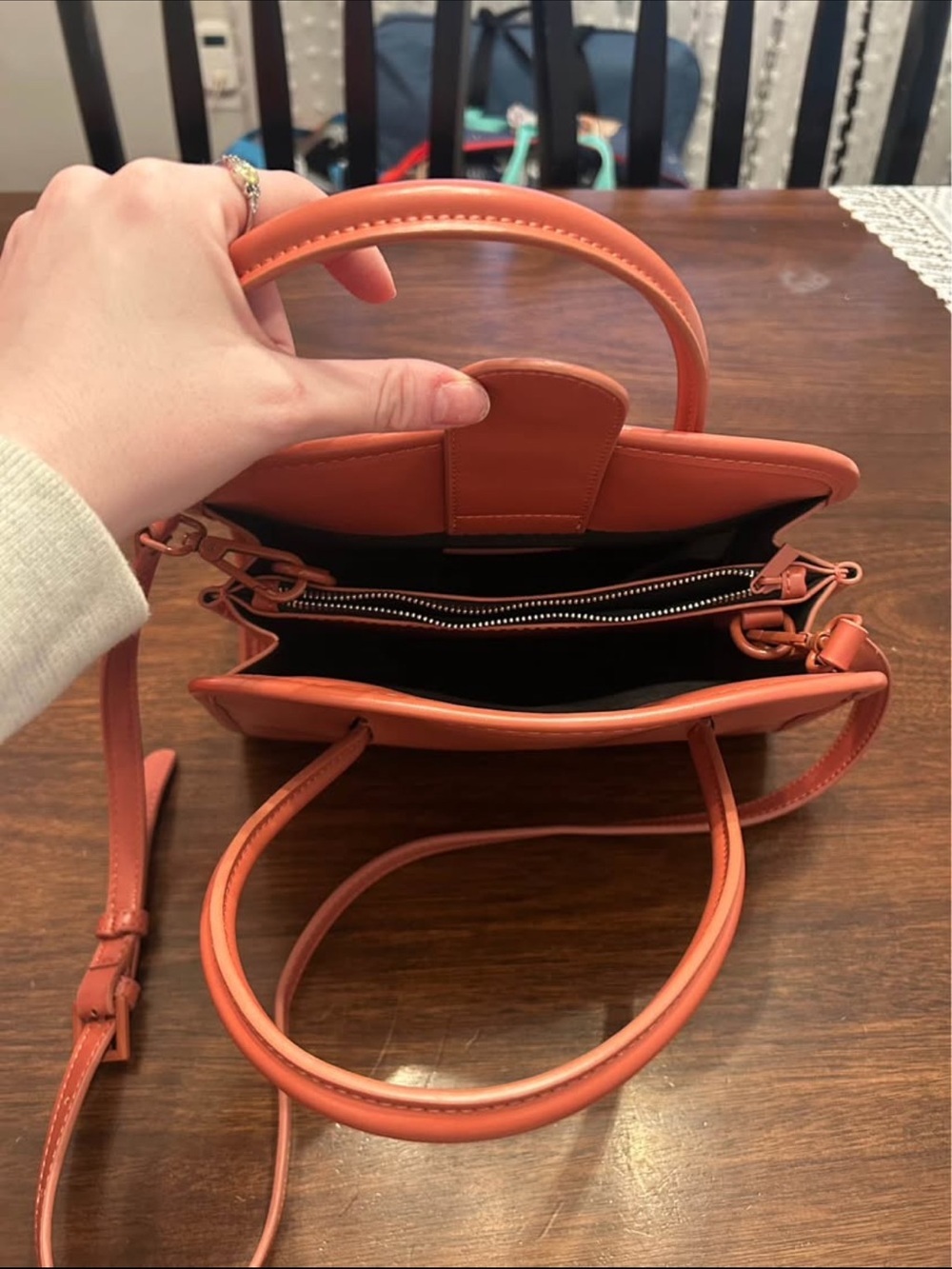 Zara Coral Crossbody Bag - Picture 2 of 3